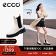 愛(ài)步（ECCO）厚底切爾西靴女 倪妮同款一腳蹬女靴中筒牛皮靴 蹤跡220753 石灰色22075301378 38