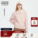 Teenie Weenie小熊女裝衛衣2025年秋季新款氣質(zhì)學(xué)院風(fēng)翻領(lǐng)長(cháng)袖上衣 粉色 S