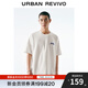 UR2025夏季新款男裝潮流休閑撞色字母印花短袖T恤UMV450109 本白 L