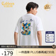 卡賓精致繡花T恤25夏季生動(dòng)有趣色彩豐富 米白色12  L /175/50 