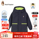 暇步士（Hush Puppies）童裝兒童男小童秋季新款舒適個(gè)性時(shí)尚薄款風(fēng)衣外套 藏藍 120 cm