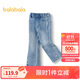 巴拉巴拉兒童長(cháng)褲女童牛仔褲加絨秋冬喇叭褲201424108012