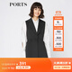 PORTS寶姿女裝 秋季新品百搭無(wú)袖中長(cháng)款風(fēng)衣SA9T010GFQ037 黑色 S (4)