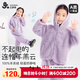 久歲伴100%羊羔絨兒童睡衣女童秋冬加厚加絨保暖防靜電可外穿家居服套裝