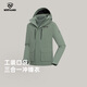 諾詩(shī)蘭抓絨三合一沖鋒衣男士防水防潑硬殼登山徒步?jīng)_鋒夾克NWJET5775S 北松綠色 175