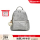 百思圖七夕禮物春夏商場(chǎng)新款大容量雙肩背包書(shū)包短途旅行包女TY063CX5 銀灰色TY063CX5 F