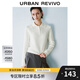 UR2025秋季新款女裝復古休閑簡(jiǎn)約百搭翻領(lǐng)針織衫UYY950014 米白 M