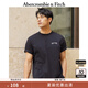 ABERCROMBIE & FITCH【經(jīng)典LOGO】男裝25夏美式復古重磅圓領(lǐng)短袖T恤KI123-5029 黑色 S (175/92A)
