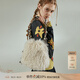 日著(zhù)（rizhuo）日著(zhù)雪怪米毛絨包2025秋季新款設計感編織手提帶時(shí)尚通勤手提包女 雪怪米 均碼