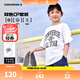 匡威（Converse）【2件裝】匡威兒童jzT恤男童短袖兒童半袖純棉休閑圓領t恤上衣 天空藍+白色 160 /76 【建議身高152-158cm】