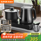 蘇泊爾（SUPOR）全自動(dòng)上水壺煮茶茶臺電水壺多段恒溫燒水壺電熱水壺電茶爐套裝養生消毒茶具304不銹鋼SW-08C08