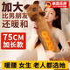 JCZS德國特大號可愛(ài)卡通熱水袋暖手神器冬季抱枕長(cháng)條枕女生睡覺(jué)夾腿款 卡皮棕【加長(cháng)熱水袋】 安全防爆-無(wú)異味