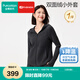 全棉時(shí)代【郭晶晶同款全棉雙面絨外套】蓬松保暖吸濕發(fā)熱修身連帽外套