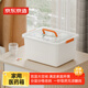 京東京造 醫藥箱 家用多功能藥品收納盒便捷大容量帶提手大號 1只裝