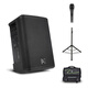 Beta Three貝塔斯瑞MB3便攜戶(hù)外音響專(zhuān)業(yè)唱歌表演音箱同軸三分頻藍牙音響 MB3黑色+支架+音箱包+森海塞爾XS1有線(xiàn)麥克風(fēng)