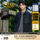 卡賓（CABBEEN）【四面彈力】牛仔長(cháng)袖襯衫春夏男裝新款寬松刺繡襯衣外套夾克 煤黑色01（寬松版型） 2XL /185/54