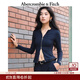 Abercrombie & Fitch【修身顯瘦】經(jīng)典小麋鹿圖案女裝25秋冬雙拉鏈開(kāi)衫上衣139-5707 海軍藍 S (165/88A)