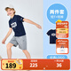 NIKE 3BRAND 耐克男女童純棉短袖t恤+短褲2件套2025夏季兒童短袖套裝 巖層灰 150 /72 【建議身高140-152cm】