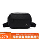 Jordan男子喬丹 純色壓花 肩帶可調(diào)節(jié)拆卸 單肩相機包HV1622-010黑 均碼