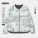 NEPA耐葩戶(hù)外25秋冬新品女士棉服無(wú)領(lǐng)可雙面穿著(zhù)保暖7L60960 B09深/灰色 XS 160/84A （090）
