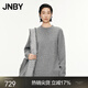 JNBY/江南布衣春秋針織衫含羊駝毛毛衣寬松厚款套頭毛衫5O9314460 073/雜煙灰 L