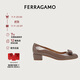 菲拉格慕（Ferragamo）女士Vara蝴蝶結高跟鞋 0740693_1D _75/38（禮物送女友）