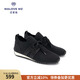 MALOVE MZ女鞋2025秋季新款一腳蹬復古圓頭休閑運動(dòng)鞋運動(dòng)輕便 經(jīng)典黑 40