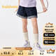 巴拉巴拉兒童牛仔褲短褲夏季薄款中大童女童褲子時(shí)尚純棉 原色牛仔98101 160 cm