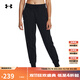 安德瑪（UNDERARMOUR）UA秋冬Rival女子抓絨慢跑運動(dòng)休閑長(cháng)褲1379438 黑色001 XL