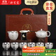 講茗堂999鎏純銀功夫茶具套裝送禮物品高檔領(lǐng)導長(cháng)輩退休喬遷退休中秋節 百福銀套裝-次日達 10頭
