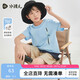 水孩兒（SOUHAIT）童裝男童女童T恤夏季新款兒童短袖套頭上衣 以太藍 160