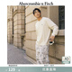 Abercrombie & Fitch經(jīng)典小麋鹿圖案男裝24春秋美式復(fù)古重磅圓領(lǐng)長(zhǎng)袖T恤124-4501 米色 2XL (185/124A) 尺碼偏大，建議小一碼
