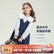 左西女童連衣裙秋裝春秋2025新款兒童牛仔裙女孩背帶裙子 牛仔色 120