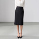 伯德小姐黑色面試半身裙女短裙職業(yè)一步裙正裝包臀半裙西裝裙