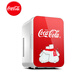 可口可樂(lè )（Coca-Cola）車(chē)載冰箱8L車(chē)家兩用迷你小冰箱學(xué)生宿舍辦公室護膚品冷暖小冰箱