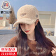 蒙口比鄰新款羊羔毛帽子女士秋冬季時(shí)尚百搭毛絨鴨舌帽加厚保暖棉帽棒球帽 米色 均碼 成人均碼可調節