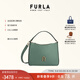 芙拉（FURLA）【禮物】PRIMULA粒紋牛皮小號女士簡(jiǎn)約百搭單肩斜挎包手提包 孔雀石綠