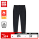超級安踏【防潑水加絨】運動(dòng)褲男褲秋冬安踏彈力休閑長(cháng)褲子男152447531U 【拉鏈口袋】基礎黑-4 L /男175