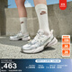 耐克女子透氣輕便運動(dòng)鞋冬季復古跑鞋風(fēng)抓地NIKE V2K RUN FD0736 010淺銀灰/金屬銀/山峰白 37.5
