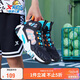 特步（XTEP）【風(fēng)影2.0】透氣防滑戶外籃球鞋 黑/智能藍(lán) 35 