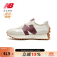 NEW BALANCE NB327系列女鞋透氣百搭時(shí)尚休閑鞋 WS327KA灰色/米白/酒紅 39 (腳長(cháng)25cm)