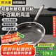 炊大皇平底鍋煎鍋不粘鍋不銹鋼加厚0氟煎牛排鍋28cm 磁爐通用星芒XM28JG