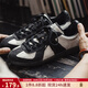 馬登工裝絲綢德訓男夏季新款小眾復古國潮風(fēng)休閑運動(dòng)百搭平底低幫板鞋 墨白色 【cleanfit/透氣/輕奢】 42 (260mm)