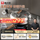 康巴赫鈦香鐵鍋無(wú)涂層防銹炒鍋不粘鍋32cm家用平底炒菜鍋電磁爐燃氣通用