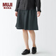 無(wú)印良品 MUJI 女式 亞麻 短褲 BEG14A2S 褲子 休閑褲 深灰色 S