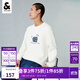 杰克·瓊斯（JACK&JONES）秋冬新款男裝款潮流休閑直筒圓領(lǐng)針織衫毛衣打底衫上衣衣服男士 A42奶白 S 170