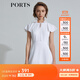 PORTS寶姿 商場同款新品女裝甜美荷葉系帶連衣裙三醋纖SL8D049KWB008 白色 M 6