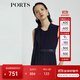 PORTS寶姿 商場同款新品氣質(zhì)百搭不對稱系帶連體褲LL8P041NWB011 丈青 S (4)