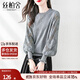 絲柏舍簡(jiǎn)約針織衫2025秋裝新款女裝圓領(lǐng)氣質(zhì)時(shí)尚鏤空長(cháng)袖上衣