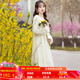 煙花燙長(cháng)款針織衫2025年秋裝新品通勤寬松優(yōu)雅氣質(zhì)顯白開(kāi)衫外套 佳夢(mèng) 米色 L